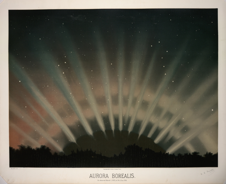Illustration of Aurora Borealis 